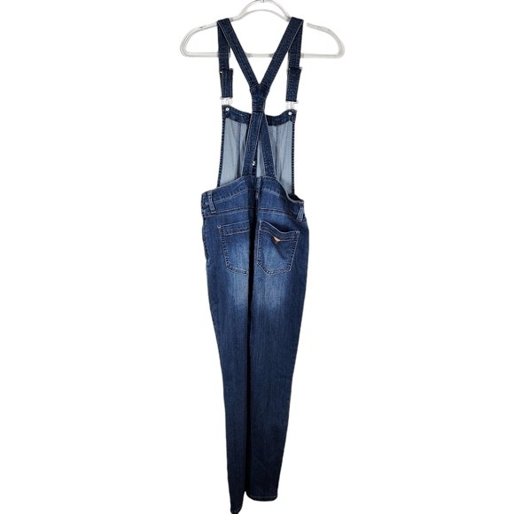 GUESS ADJUSTABLE STRAPS DENIM OVERALLS - Picture 2 of 12